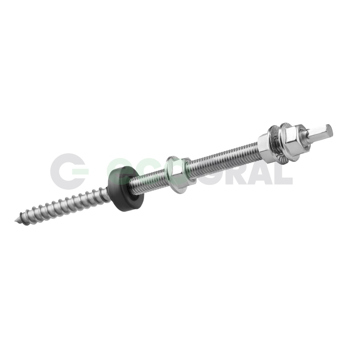 Śruba dwugwintowa mocująca blacha M10x30cm