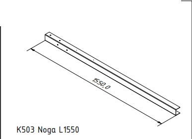 K502_K503 Noga wbijana L1550