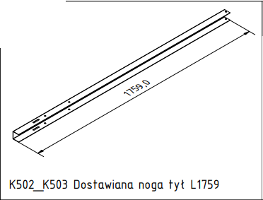 K502_K503 Noga tył L1759