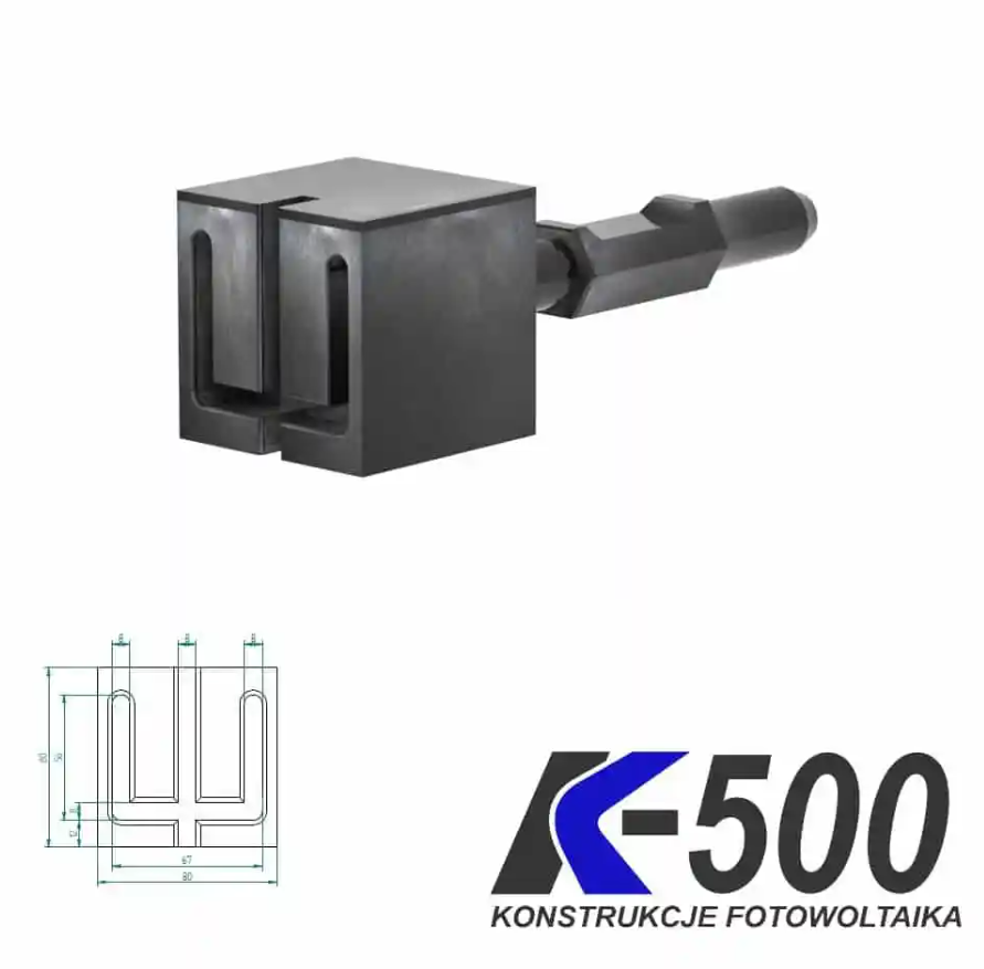 Adapter (matryca) do wbijania konstrukcji K50x HEX