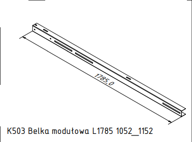K502_K503 Belka modułowa L1785