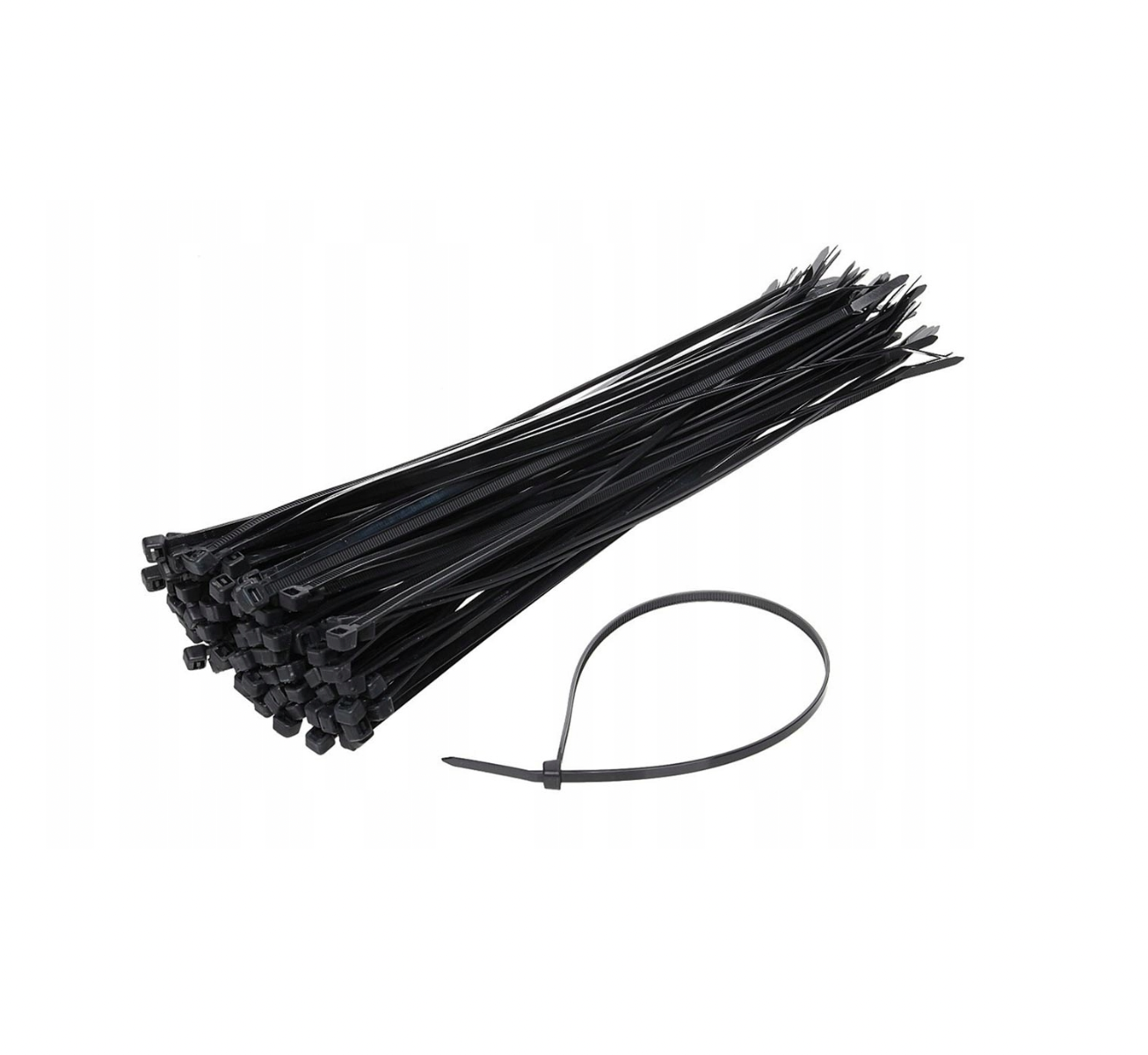Opaska kablowa 100szt. czarna