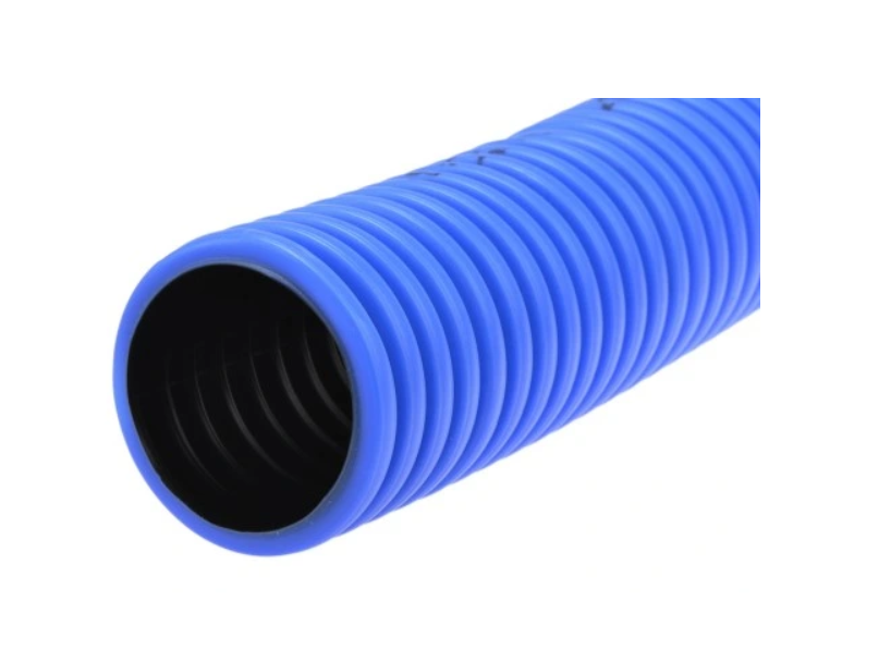 Rura osłonowa karb. fi40/32mm nieb pilot (25m)